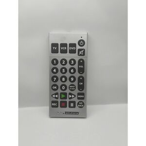 Living Solutions Universal Remote Control Senior Silver Excellent Large Button